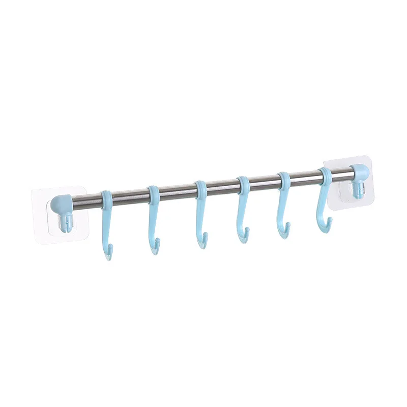 Traceless dual-use towel rack strong wall stick nail free bath towel rack wall hanging free punching manufacture