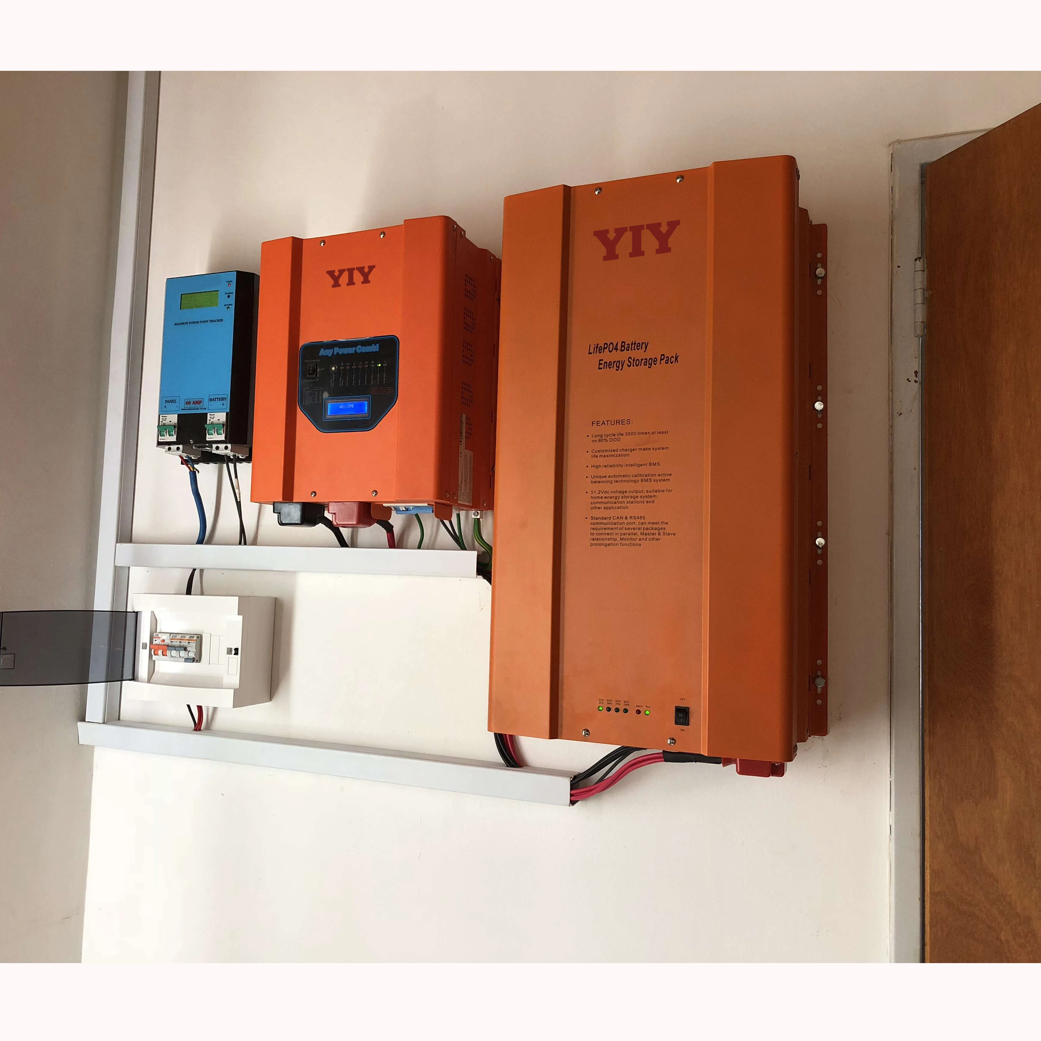 
Литий-ионная батарея 5 кВтч lifepo4 48 в 100 Ач батарея с BMS для хранения солнечной энергии 