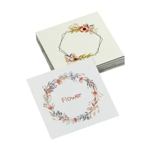 Luxurious White Paper Wedding Invitations Offset Printed Cut Card with Envelope