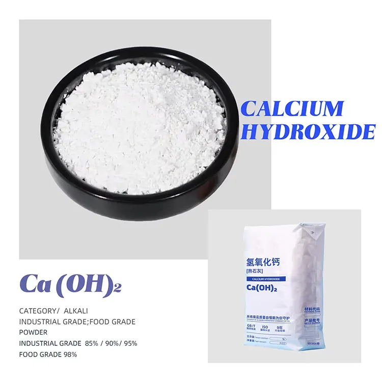 Food Grade Calcium Hydroxide Factory Price For Food Additive Dinner Plate Toothpaste manufacture