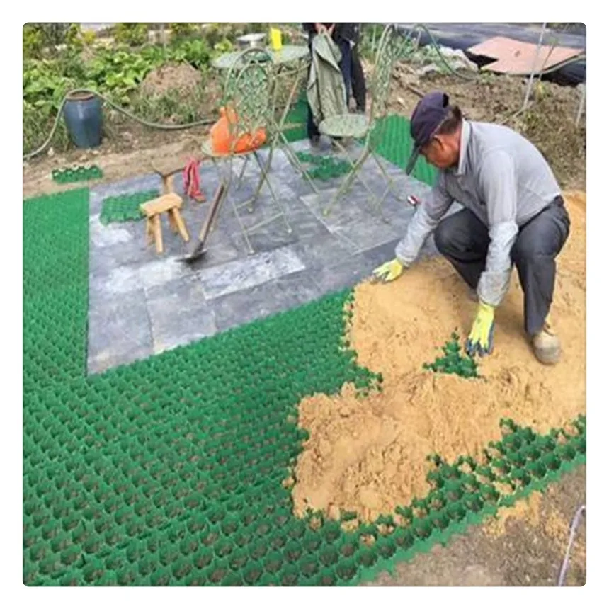 HDPE Permeable Plastic Park Grass Paving Gravel Grid Mat for Driveway Roll