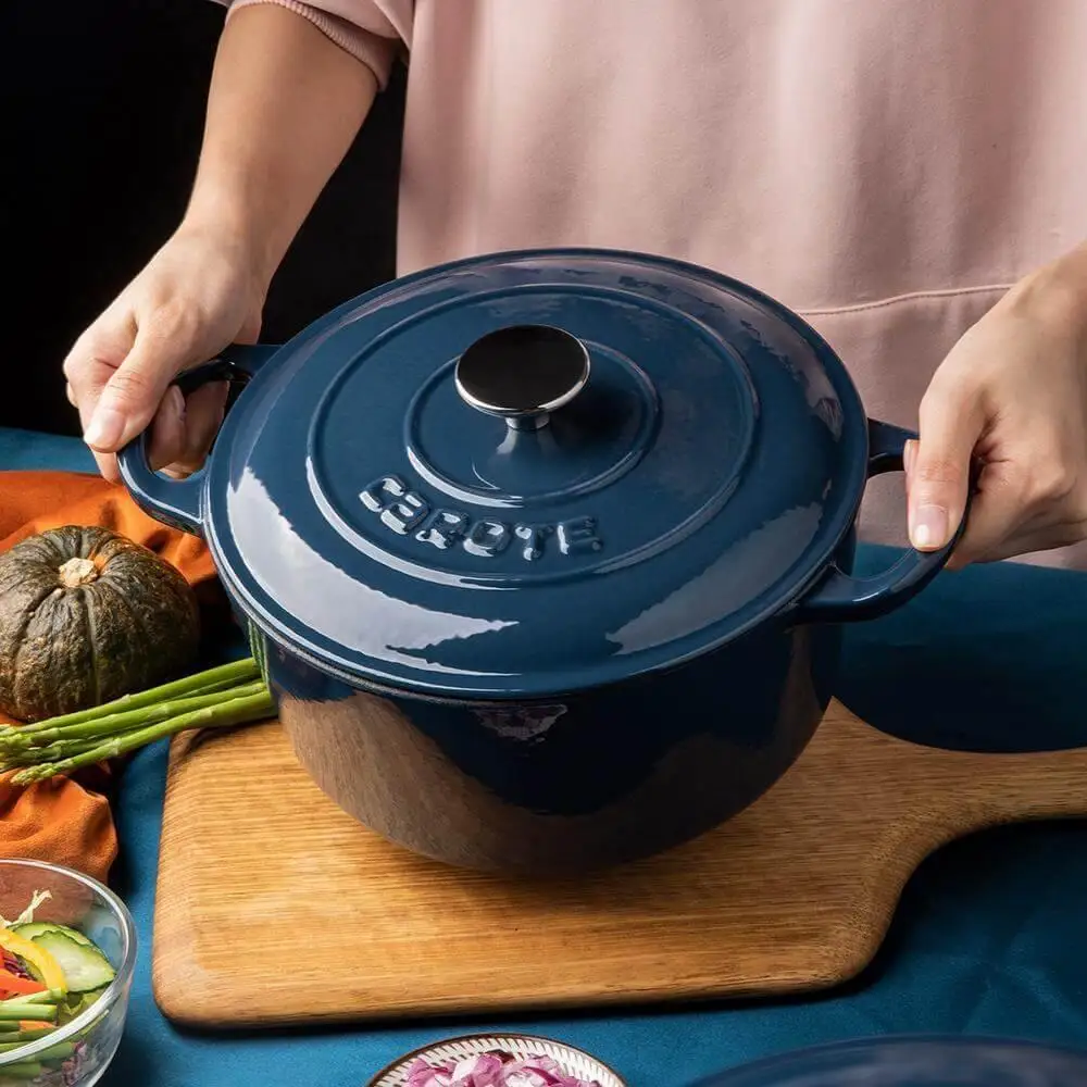 Carote Smart Cookers Cast Iron Enamel Dutch Ovens Soup & Stock