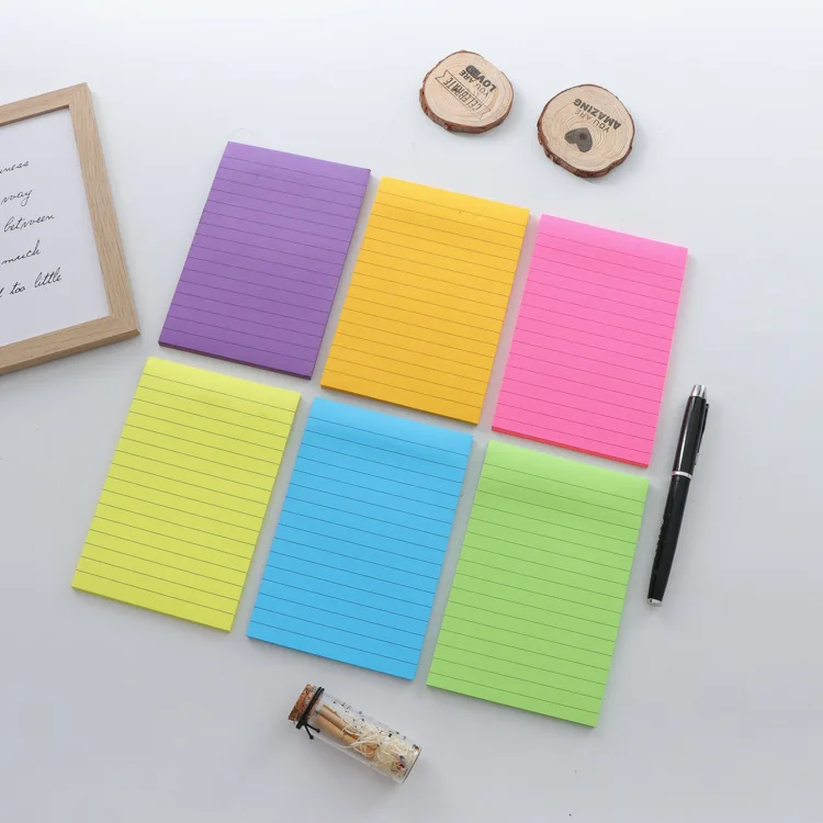 Customized Size Sticky Notes 50 Sheets Bright Ruled Post Sticky ...