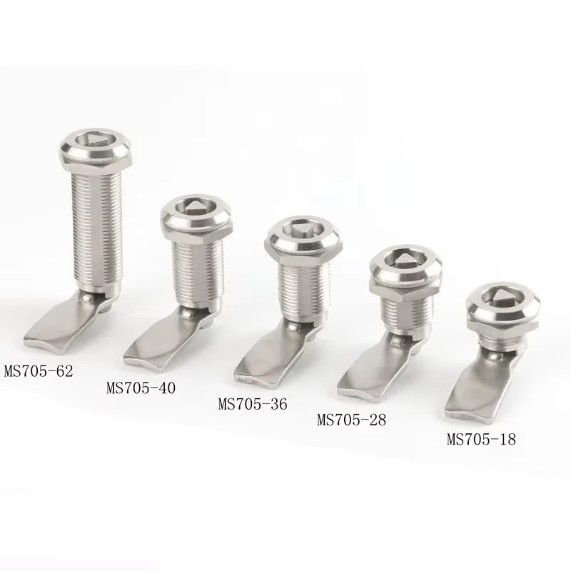 MS705 6000 Series Stainless Steel 304 Toggle Triangle Flat Lock Distribution Box Trash Can Locks