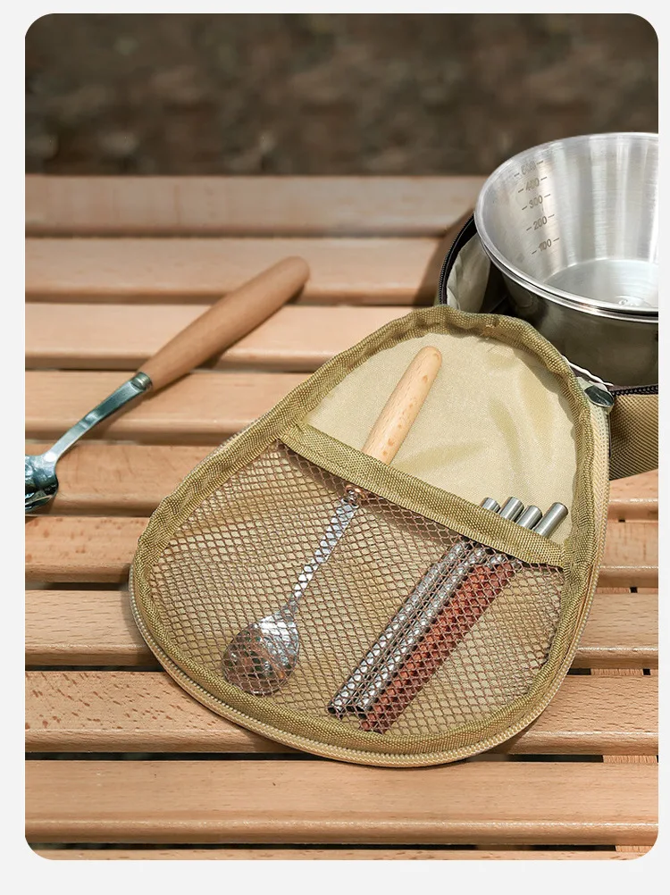 thumbnail image 2 of 4-Piece Foldable Spoon Fork Set - Stainless Steel Portable Utensils For Travel & Camping 2 of 9