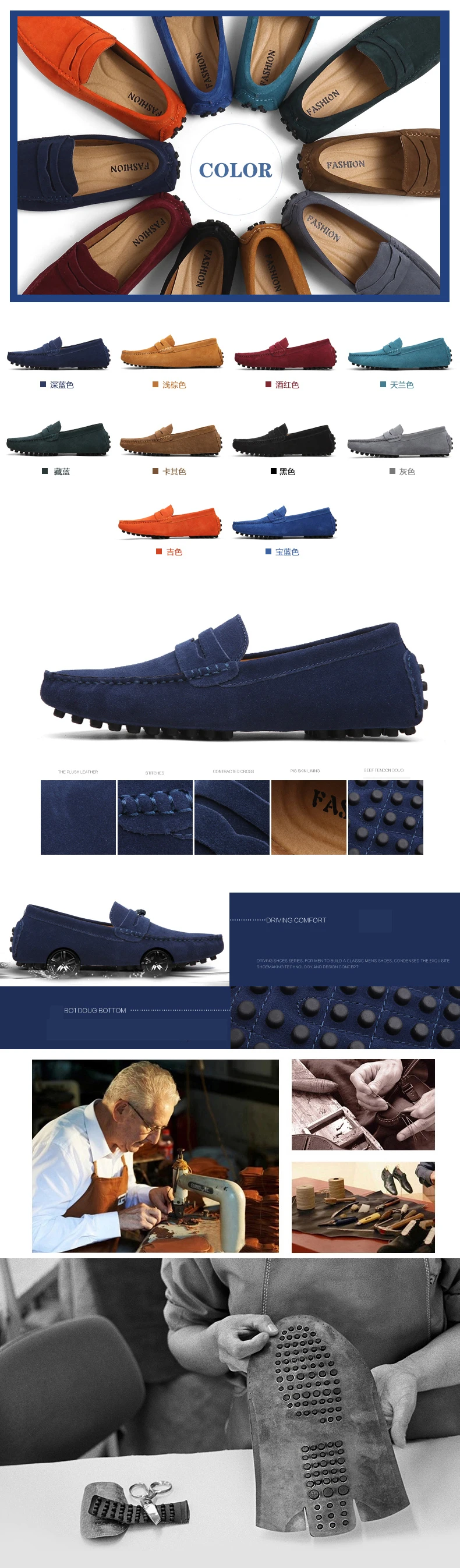 Mocassin Loafers Shoes Men Other Trendy Loafer Boat Shoes Cheap Suede ...