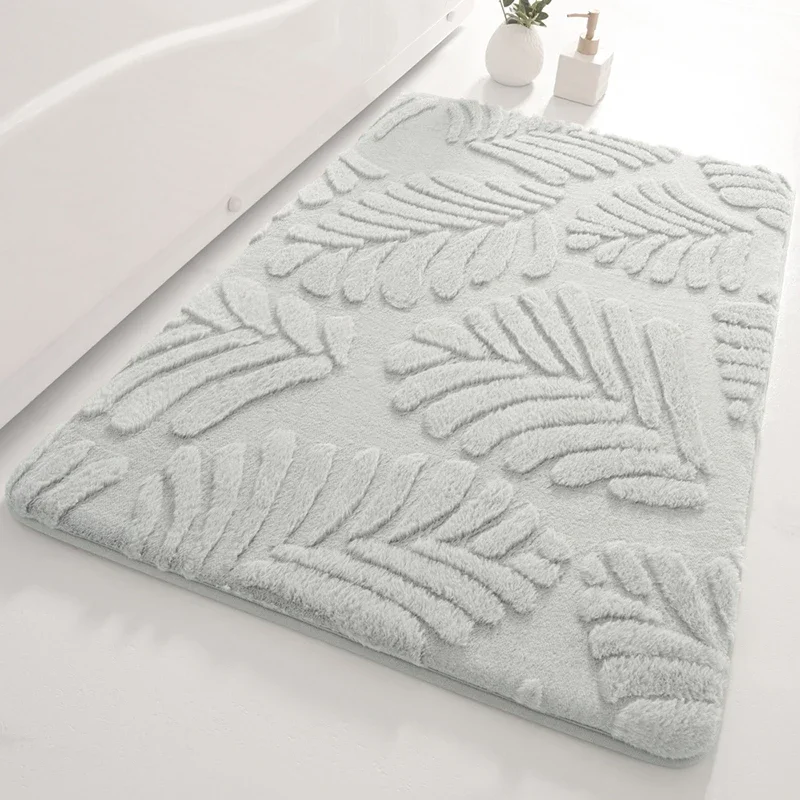 50*80cm Hot Selling Soft Memory Foam Bathroom Bath Floor Mat Rugs Quick Dry Super Water Absorbent Non Slip Indoor Bath Mat