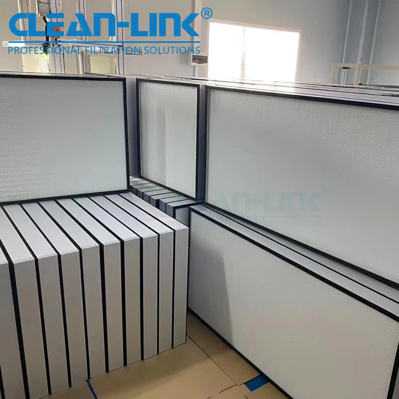 AHU System Custom 99.99% 0.3 Micron H13 H14 HEPA Filter 18'' X 24'' X 6'' for Cleanroom