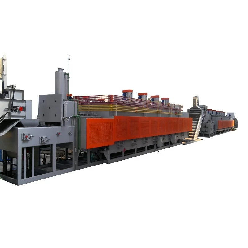 WONDERY Continuous Quenching Tempering Mesh Belt Furnace for Self-tapping Screws and  Concrete Nails