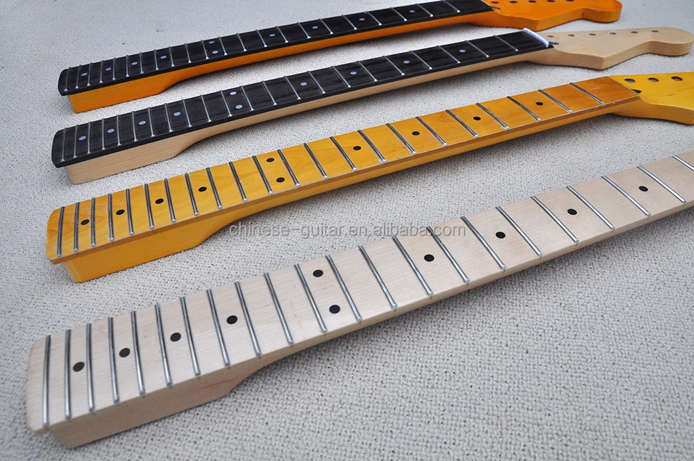 Flyoung Unfinished Electric Guitar Necks Diy Guitar Necks 22 Frets