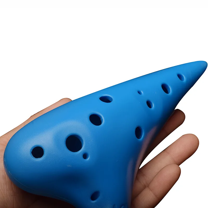 12 Holes Plastic Resin Ocarina Flute Alto C Key Anti-broken Children ...