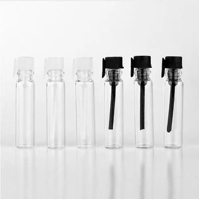 1ml 2ml 3ml Glass Mini Vial Sample Perfume Bottle Essential Oil Bottle Perfume Tube with Plastic Stopper