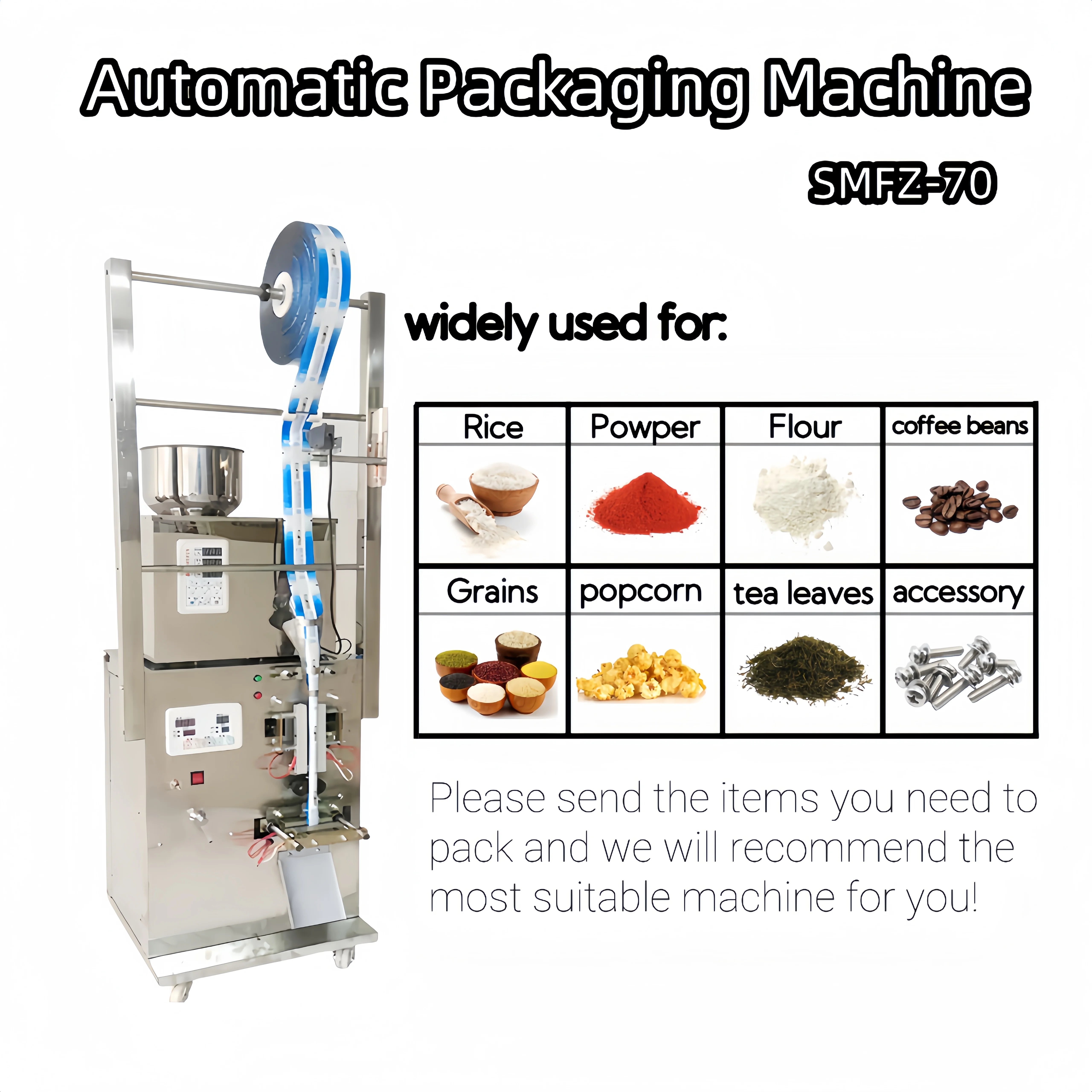 Auto Bag Sealing Coffee Packaging Spice Sachet Automatic Pouch Packing Powder Filling Food Granule Packing Machine