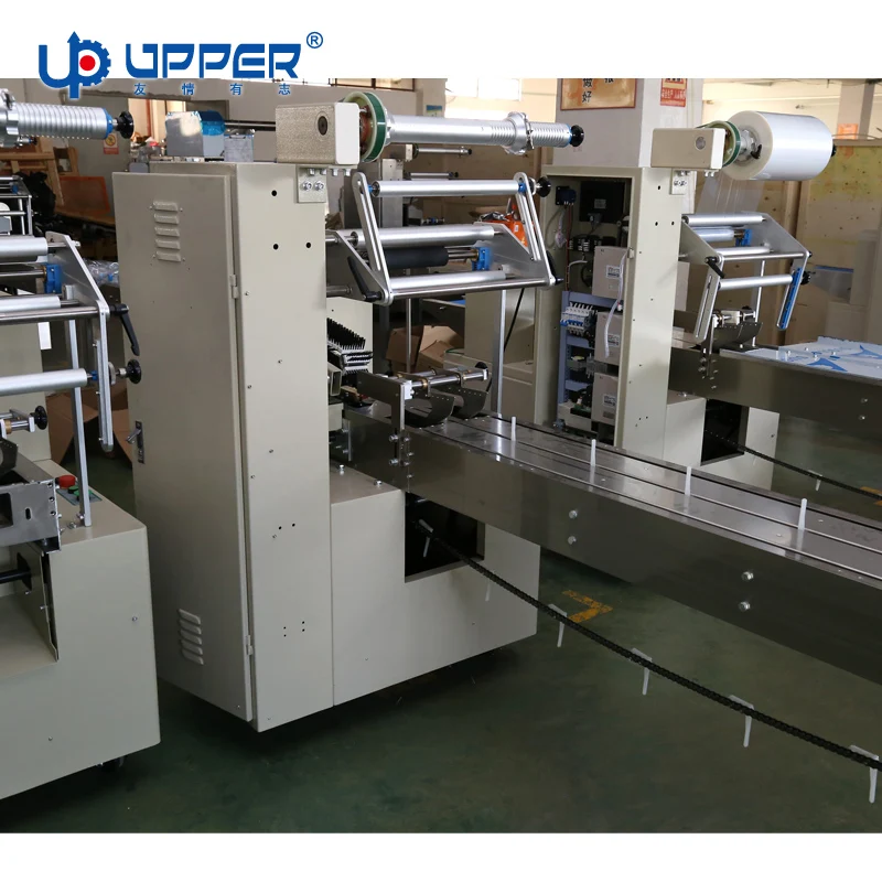 Foshan верхняя горизонтальная упаковочная машина, тип подушки, упаковочная машина для хлеба, печенья