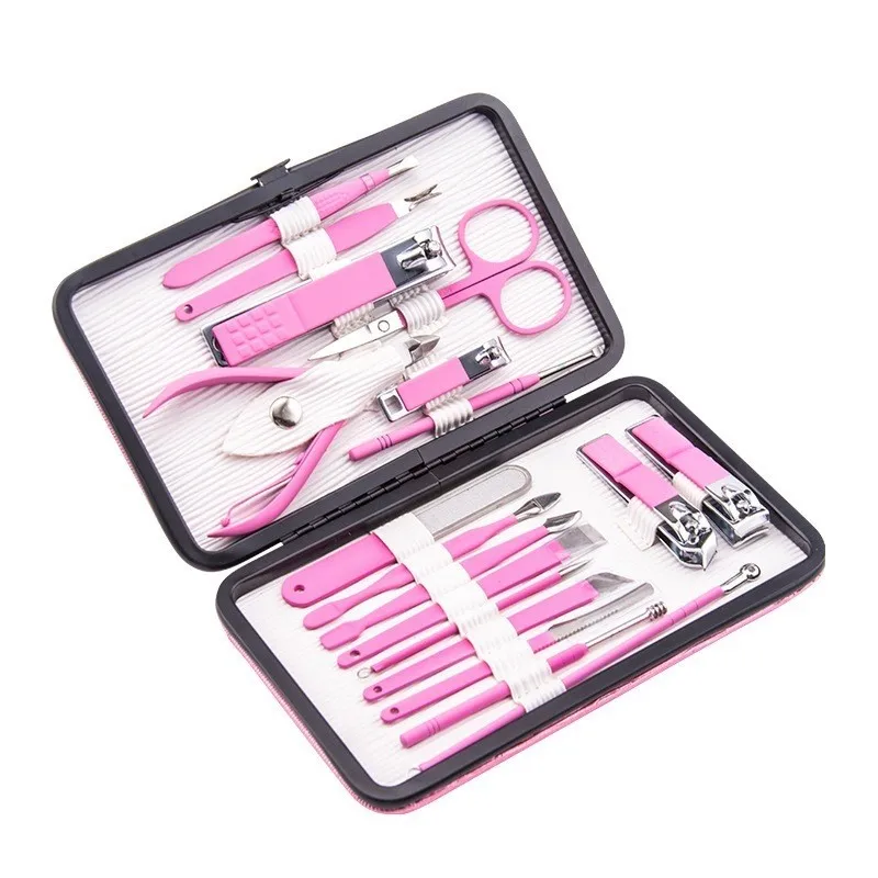 
Профессиональный розовый чемодан набор для маникюра сумки для инструментов 