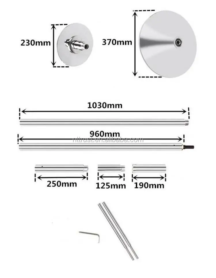
Портативная танцевальная штанга Из Нержавеющей Стали, 45 мм 