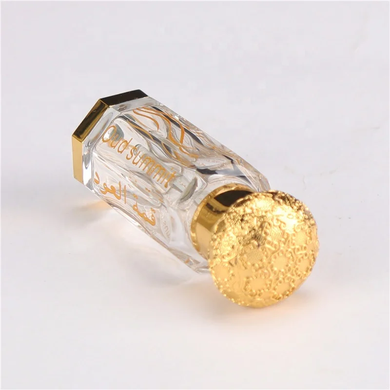 Custom Attar Oud 3ml 6ml 12ml Crystal Glass Perfume Bottles With Logo Engraving Arabic Crystal Bottle for Perfume Oil