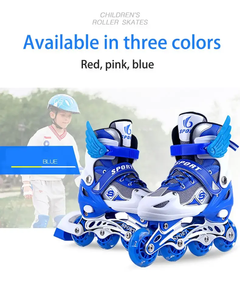 Adjustable Flash Wheel Wholesale Girls Children Adjustable Inline