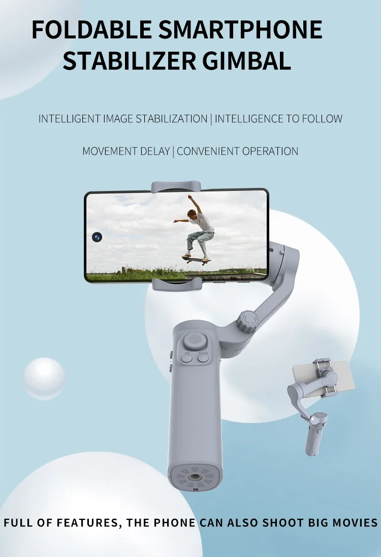 China Video Selfie Stick with Gimbal Live Streaming Equipment Selfie Stick Stand