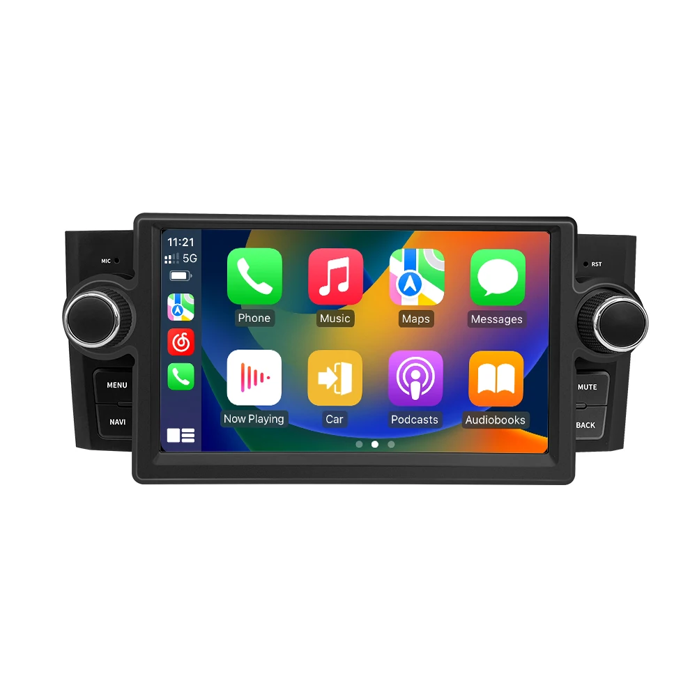 Android Car Audio Multimedia Player Dashboard GPS Navigation Wireless Carplay & MP3 Fiat Linea Grande Punto USB 1-Year Warranty