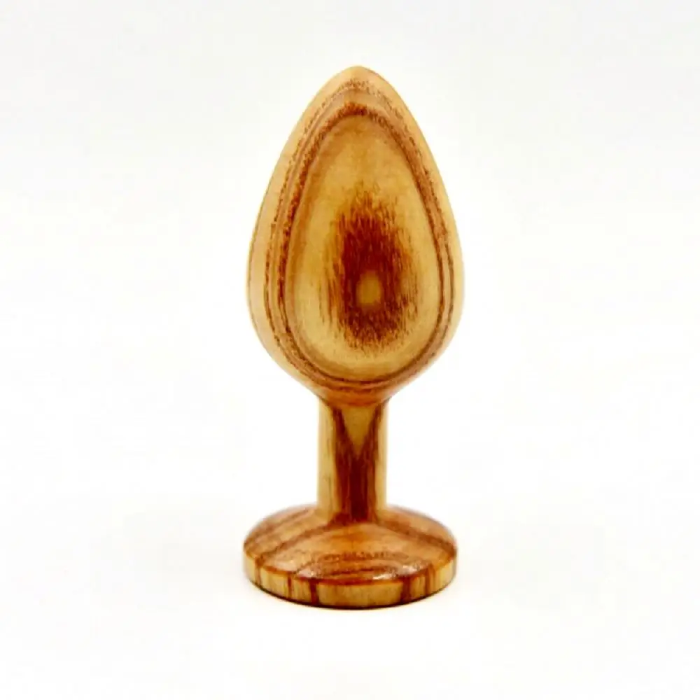 wooden anal plug Wooden pleasure, Woodturning a butt plug main image 0
