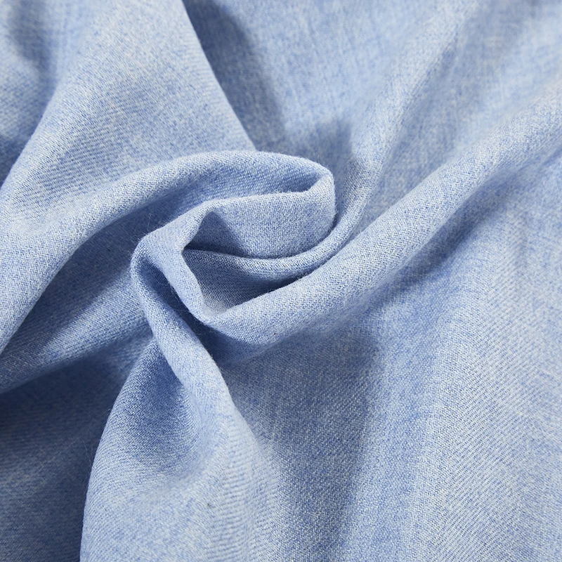 Лидер продаж хлопчатобумажная крашеная ткань из меланжевой пряжи для рубашек