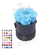 5 roses in round box