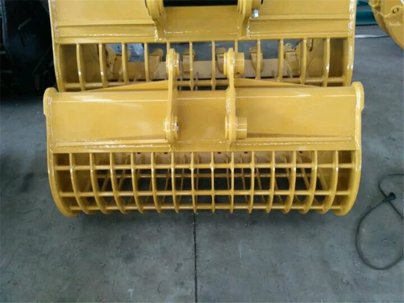 Skeleton Rake Grid Bucket Pc200 Skeleton Rake Bucket Mini 5 Ton Excavator Attachments ...