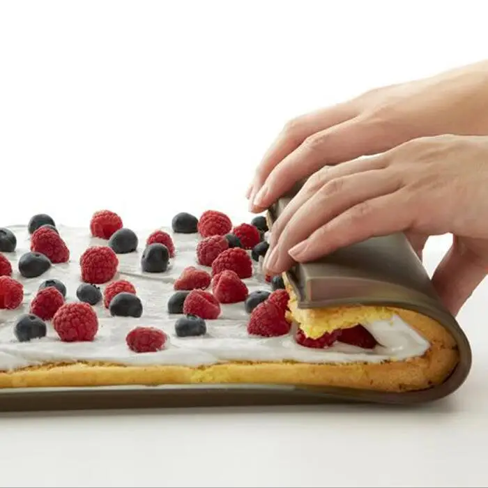 De Pastel De Silicona De Molde De Horno Con Comida Grado Mano Diy Hornear De  Swiss Roll Bandeja Para Hornear - Buy Chimenea Pastel Horno,Swiss Roll  Bandeja Para Hornear,Pastel Hornear Pan Product