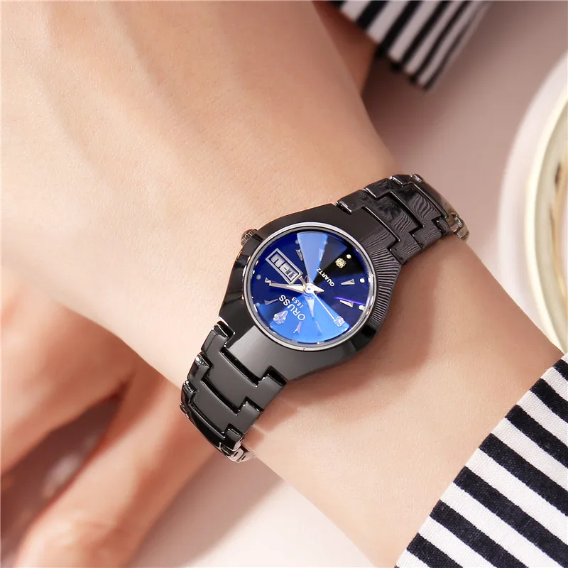 Oruss 005 Small Gold Round Simple Fashion Vintage Waterproof Leisure Quartz Women's Watch