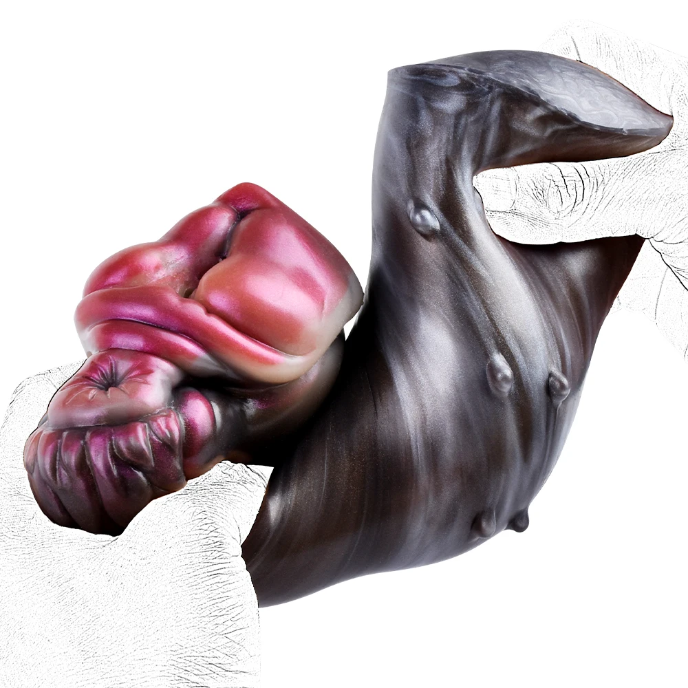 GEEBA Silicone Furry Style Men's Masturbator Cup Pocket Pussy with Penis Friction Massage Stimulator Sex Toys for Male Use