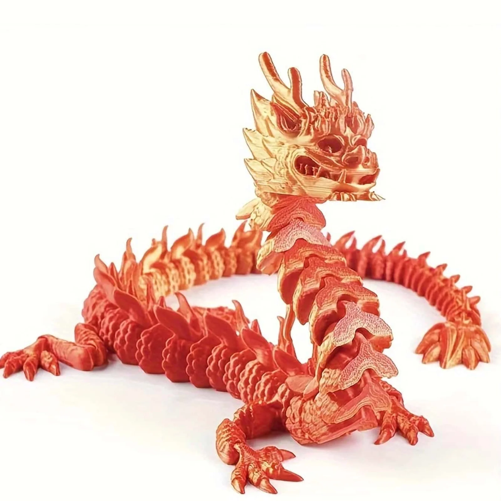 Oem Mini Custom 3D Printing Linked Dragon Emperor Printer Toy Manufacturer