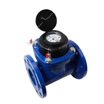 Mechanical Industrial Woltman Bulk Turbine Dry Type R80 / Class B Water Meter with Ductile Iron Body AMR/AMI