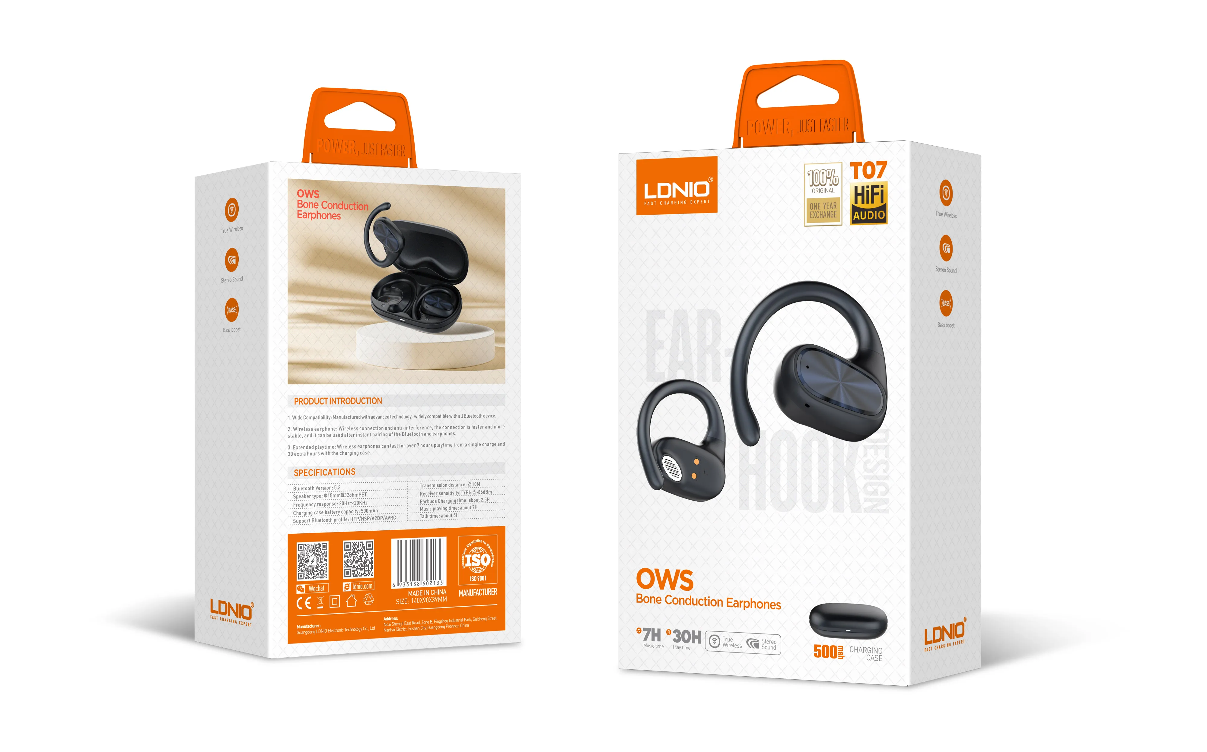 Wireless Earphones Bass Boosted Earphones Audio Headphones Bass