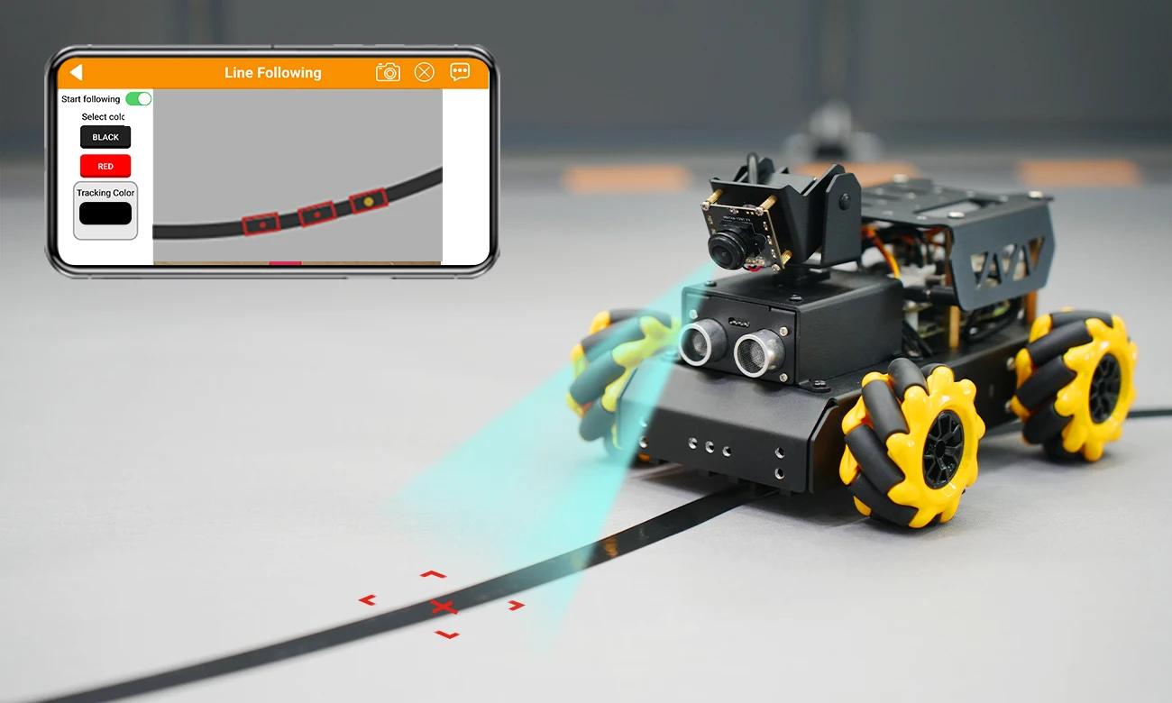 Hiwonder TurboPi AI Vision Line Follower Mecanum Wheels Raspberry Pi ...