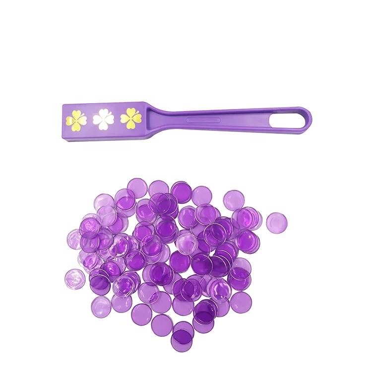 Магнитная палочка для бинго с 100 чипами-фиолетовый