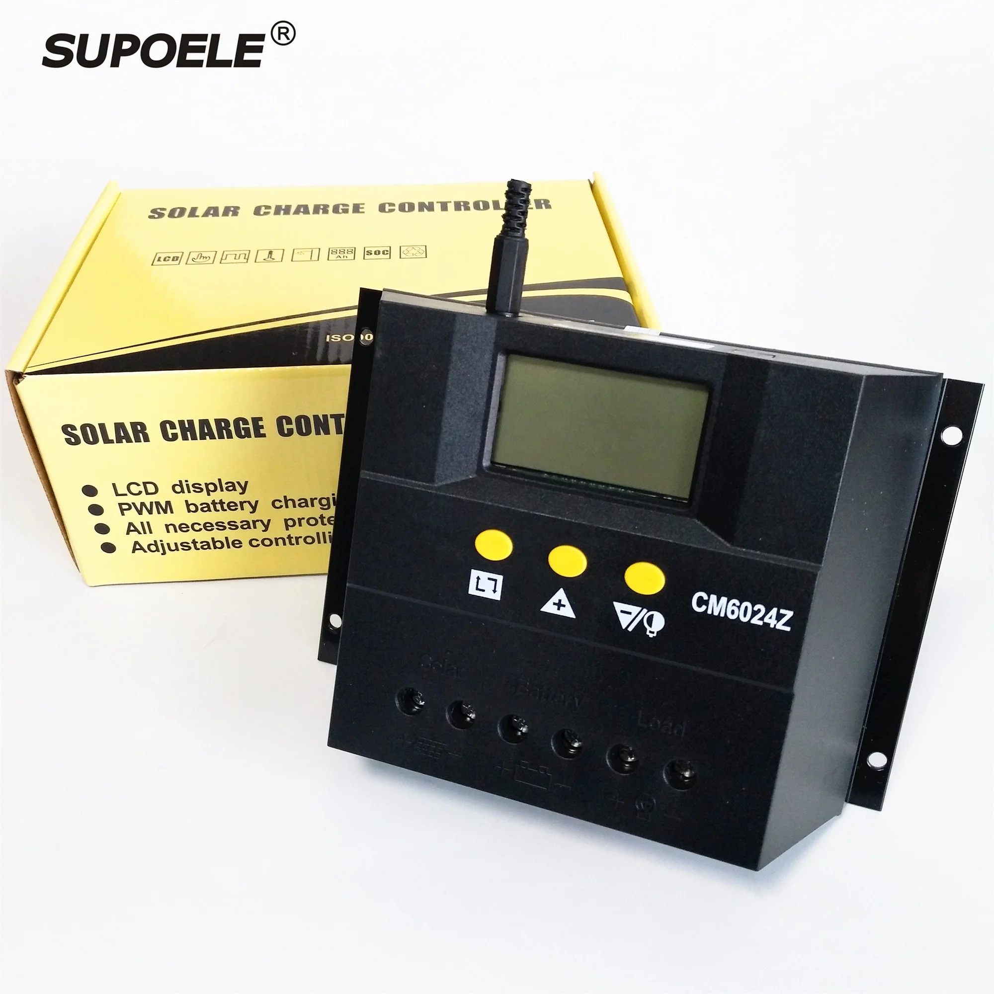 Контроллер заряда солнечной батареи CM6024Z, 60 А, 12 В, 24 В