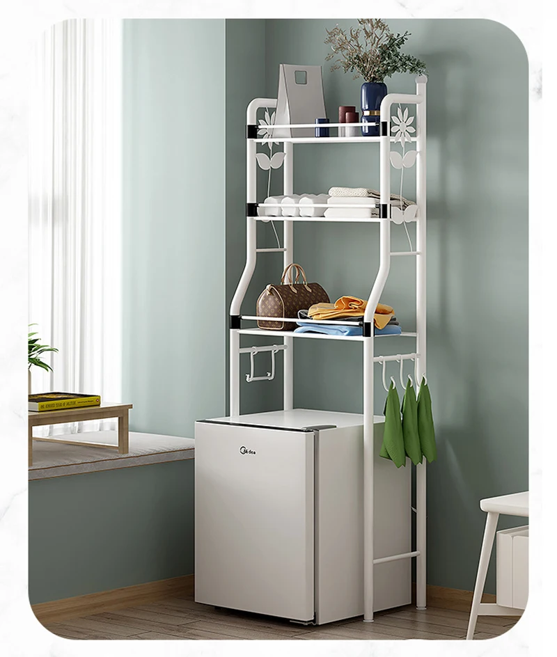 3 Tier Shelf Bathroom Storage Organizer Metal Multilayer Over The