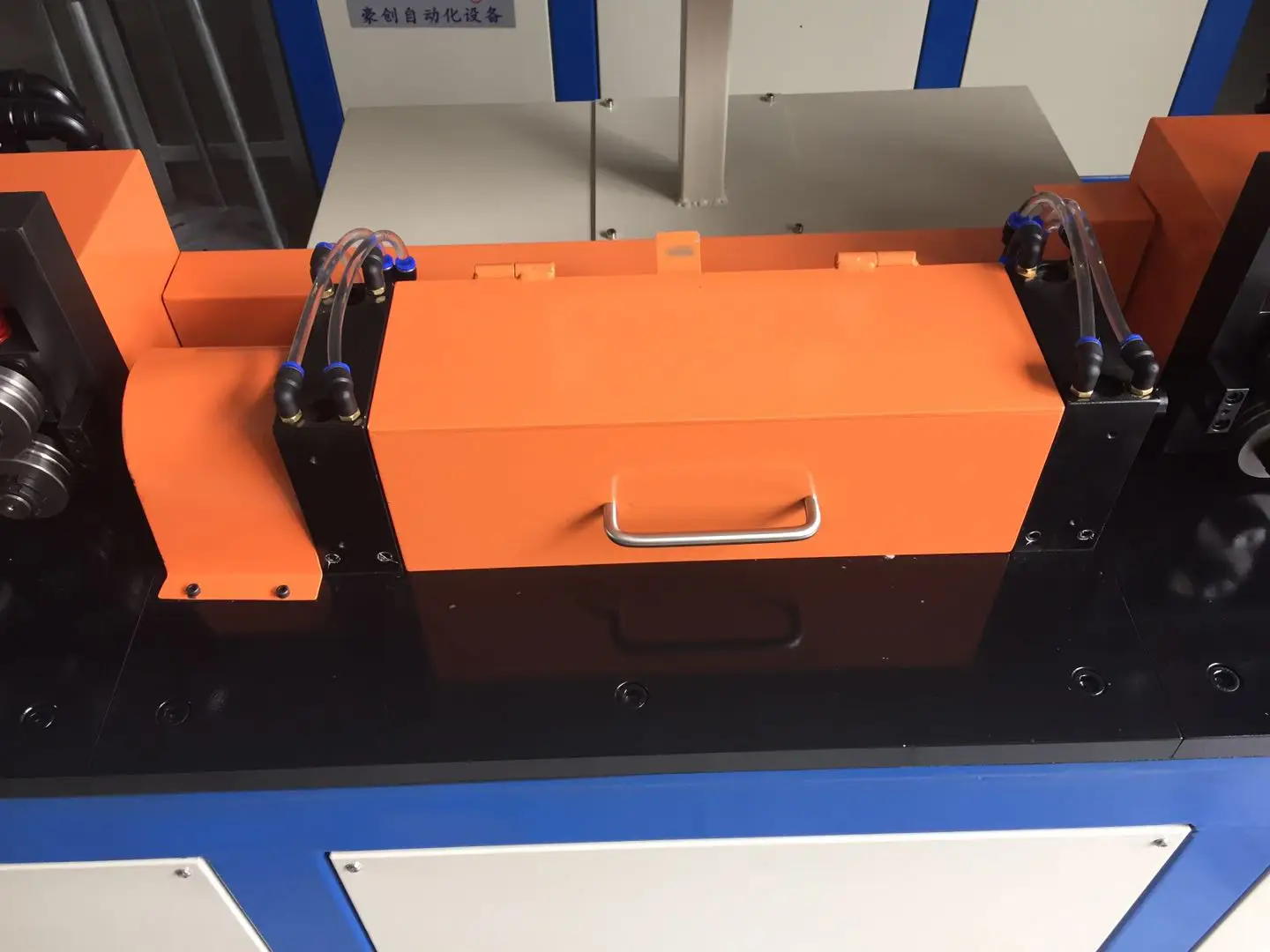 High Speed Flat Wire Straightening And Cutting Machine detail photo BOBO Machine high speed flat wire straightening and cutting machine shown in a detail photo for this news article