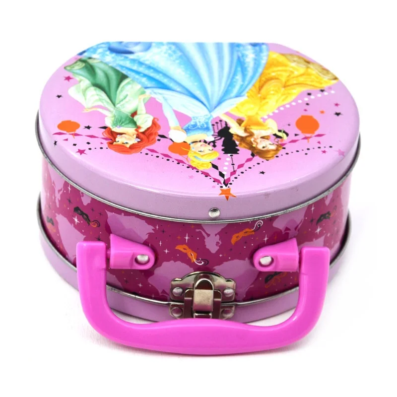 Custom Full-Color Portable Tin Box with Handle DIY Children's Cute Toy Gift Metal Case for Candy Chocolate & Food Storage