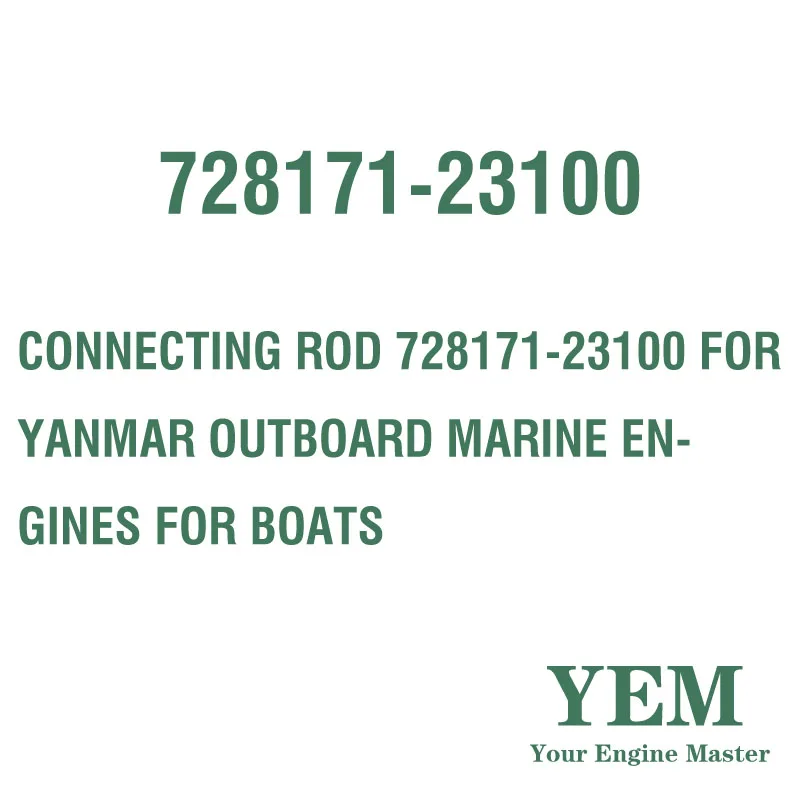 CONNECTING ROD 728171-23100 for YANMAR OUTBOARD MARINE ENGINES for BOATS
