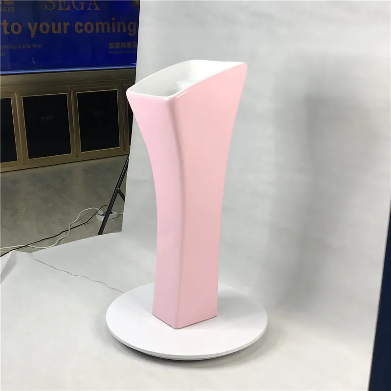 Pink Bathroom Lavabo Small Bathroom Ceramic Wash Hand Basin Pedestal Sinks