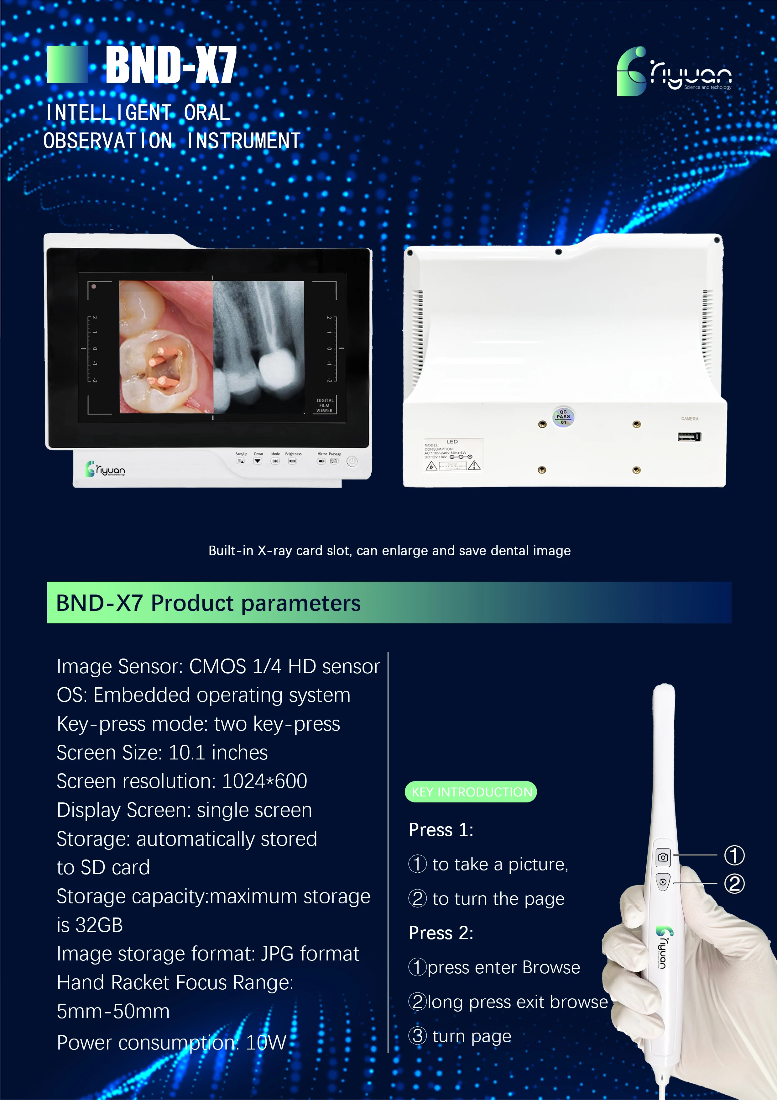 TV/AV Intraoral scanner camera dental camera hd china micro dental oral camera factory