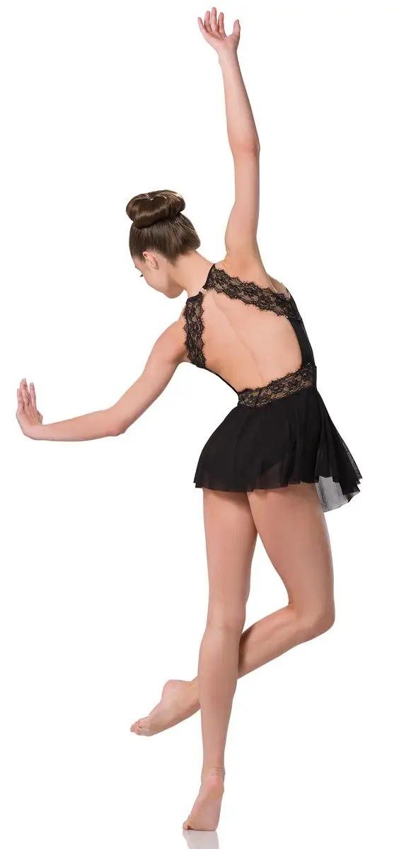 black lace dance dress Moon Dance Lace Mini Dress main image 0