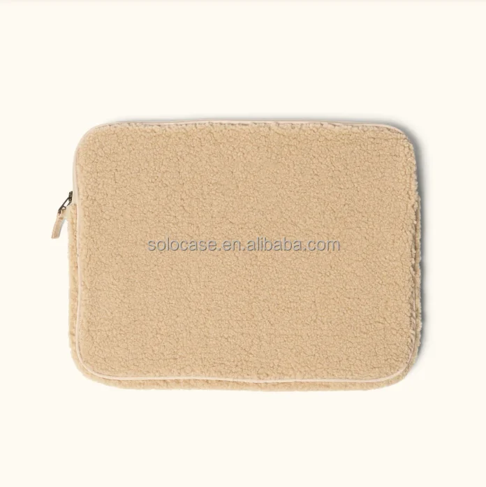 Teddy Quilted Puffer Laptop Case Sleeve Bag