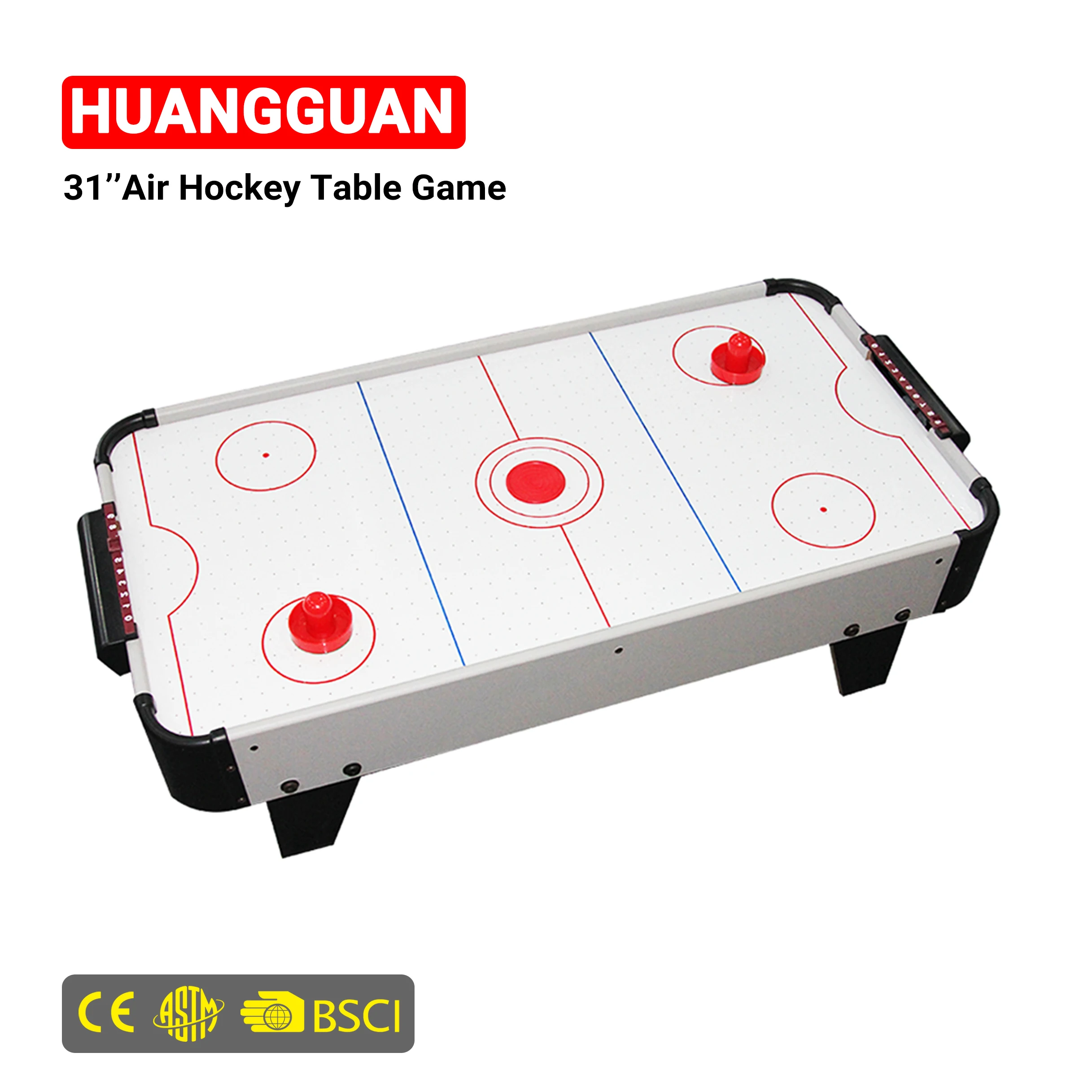 Huangguan 31 дюймов настольный игрушечный IndoorAir хоккейный стол для игры ночной воздушный Хоккей для детей подарок бильярдный стол