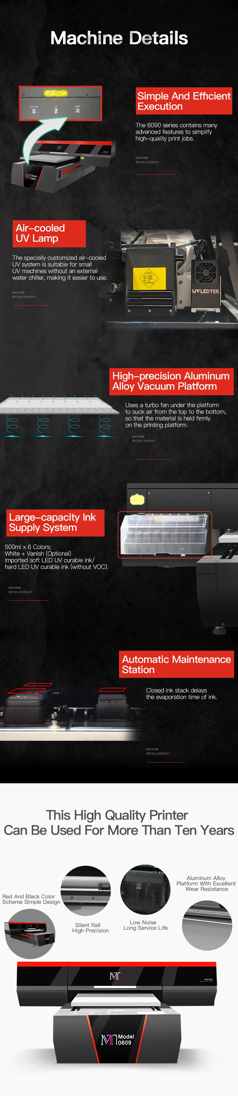 UV Printer 6090 for Souvenirs & Promotional Items Printing (Epson i3200 Heads, 600mm*900mm)