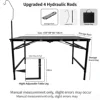 Black Hydraulic Desk Pinecone Lamp Stand Free Storage Bag  >