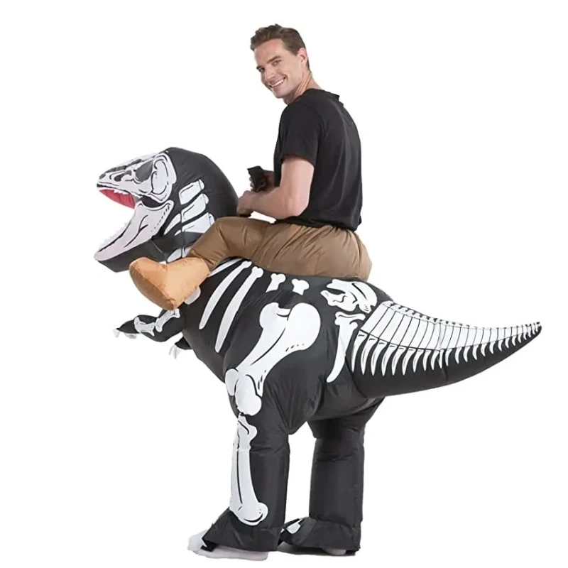 Inflatable Zebra Dinosaur Skeleton Inflatable Suit Adult Dinosaur T Rex