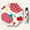Plaid apple manual umbrella